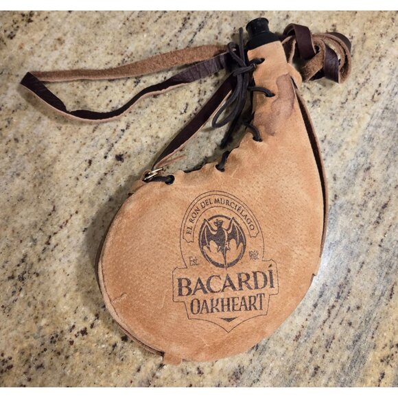 Bacardi Oakheart Leather Wine Gourd Strap Bat - Picture 1 of 11